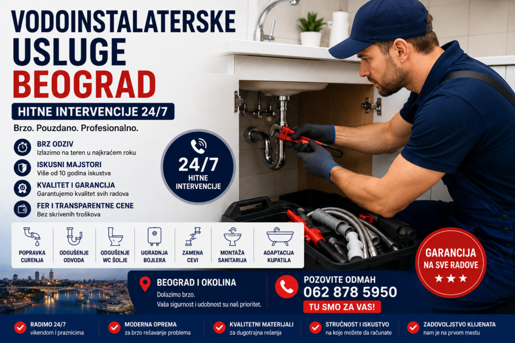 Beograd hitne intervencije vodoinstalater vodaqa